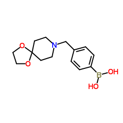 (4-(1,4-二氧杂-8-氮杂螺[4.5]癸烷-8-基甲基)苯基)硼酸图片