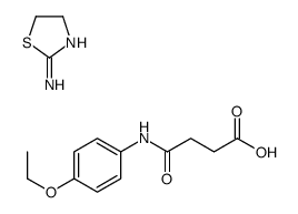 4,5-dihydro-1,3-thiazol-2-amine,4-(4-ethoxyanilino)-4-oxobutanoic acid结构式