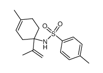 (+/-)-4-methyl-N-<1',7',(8')-menthadien-4'-yl>benzenesulfonamide结构式