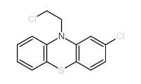 2-chloro-10-(2-chloroethyl)phenothiazine结构式