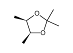 (4R,5S)-2,2,4,5-Tetramethyl-1,3-dioxolane Structure