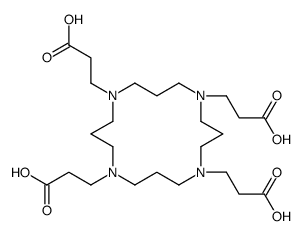 3-[5,9,13-tris(2-carboxyethyl)-1,5,9,13-tetrazacyclohexadec-1-yl]propanoic acid Structure