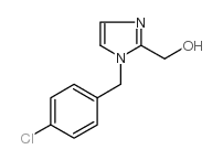 (1-(4-氯苄基)-1H-咪唑-2-基)甲醇结构式