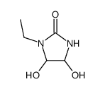 2-Imidazolidinone,1-ethyl-4,5-dihydroxy-(9CI)结构式