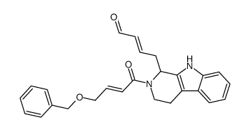 (+/-)-(E,E)-2,3,4,9-tetrahydro-1-(4-oxo-2-butenyl)-2-[1-oxo-4-(phenylmethoxy)-2-butenyl]-1H-pyrido[3,4-b]indole Structure