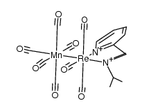 Mn(CO)5Re(CO)3(i-Pr-pyridine-2-carbaldehyde)结构式