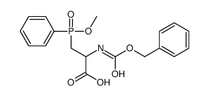 (2R)-3-[methoxy(phenyl)phosphoryl]-2-(phenylmethoxycarbonylamino)propanoic acid Structure