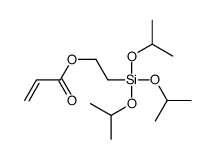 2-tri(propan-2-yloxy)silylethyl prop-2-enoate结构式