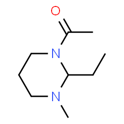 Pyrimidine, 1-acetyl-2-ethylhexahydro-3-methyl- (9CI) Structure