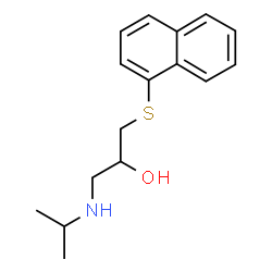 1-(Isopropylamino)-3-(1-naphtylthio)-2-propanol Structure