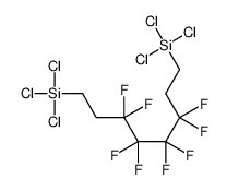 trichloro-(3,3,4,4,5,5,6,6-octafluoro-8-trichlorosilyloctyl)silane Structure