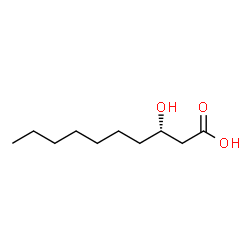 L-3-Hydroxydecanoic acid structure