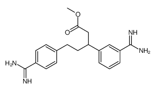 5-(4-Carbamimidoyl-phenyl)-3-(3-carbamimidoyl-phenyl)-pentanoic acid methyl ester Structure
