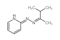 N-(3-methylbutan-2-ylideneamino)pyridin-2-amine structure