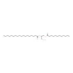1-Lauroyl-2-Stearoyl-rac-glycerol Structure