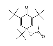 4-Acetoxy-2,4,6-tri-tert-butylcyclohexa-2,5-dien-1-one结构式