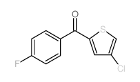 (4-Chlorothiophen-2-yl)(4-fluorophenyl)methanone结构式