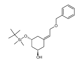 (1R,5R,Z)-3-(2-(benzyloxy)ethylidene)-5-((tert-butyldimethylsilyl)oxy)cyclohexan-1-ol Structure