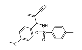 N-[2-Cyano-1-(4-methoxy-phenyl)-allyl]-4-methyl-benzenesulfonamide结构式