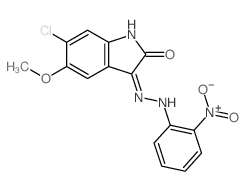 6-chloro-5-methoxy-3-[2-(2-nitrophenyl)hydrazinyl]indol-2-one picture