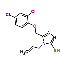 5-[(2,4-dichlorophenoxy)methyl]-4-(prop-2-en-1-yl)-4H-1,2,4-triazole-3-thiol结构式