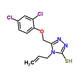 5-[(2,4-dichlorophenoxy)methyl]-4-(prop-2-en-1-yl)-4H-1,2,4-triazole-3-thiol structure