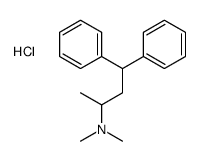 dimethyl(1-methyl-3,3-diphenylpropyl)ammonium chloride结构式