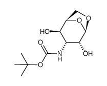 .beta.-D-Gulopyranose, 1,6-anhydro-3-deoxy-3-(1,1-dimethylethoxy)carbonylamino-结构式