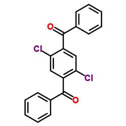 (2,5-Dichloro-1,4-phenylene)bis(phenylmethanone) Structure