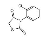 3-(2-Chlorophenyl)-2-thioxothiazolidin-4-one结构式