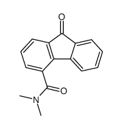 9-Oxo-fluoren-carbonsaeure-(4)-dimethylamid Structure