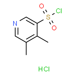 4,5-Dimethylpyridine-3-sulfonyl chloride hydrochloride Structure