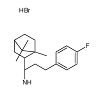 3-(4-fluorophenyl)propyl-(4,7,7-trimethyl-3-bicyclo[2.2.1]heptanyl)azanium,bromide Structure