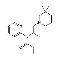 N-[1-(3,3-dimethylpiperidin-1-yl)propan-2-yl]-N-pyridin-2-ylpropanamide Structure