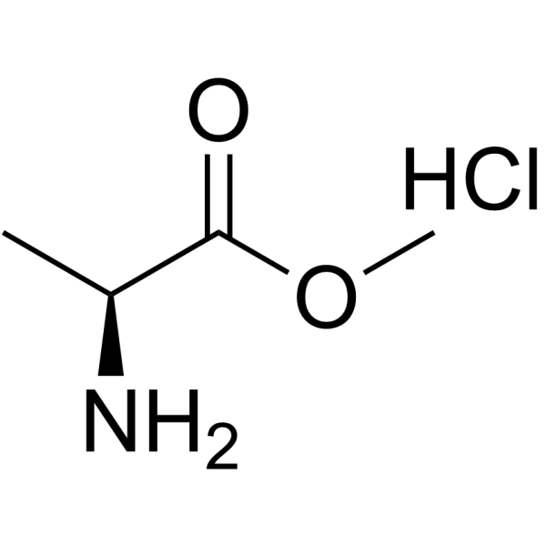 L-丙氨酸甲酯盐酸盐结构式