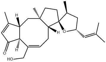 14,18-Epoxy-25-hydroxyophiobola-3,7,19-trien-5-one Structure