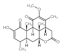 Picrasa-2,12-diene-1,11,16-trione,2-hydroxy-12-methoxy- (9CI) structure