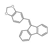 1,3-Benzodioxole,5-(9H-fluoren-9-ylidenemethyl)-结构式
