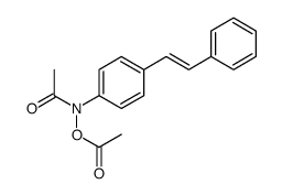 N,O-Diacetyl-N-(p-styrylphenyl)hydroxylamine structure