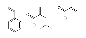 4-methyl-2-methylidenepentanoic acid,prop-2-enoic acid,styrene结构式