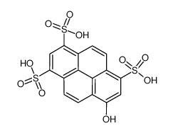 8-hydroxypyrene-1,3,6-trisulfonic acid Structure