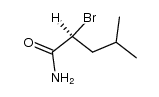 (2S)-2-bromo-4-methylpentanamide结构式