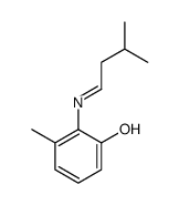 3-methyl-2-(3-methylbutylideneamino)phenol Structure