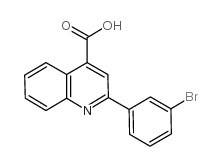 2-(3-bromophenyl)quinoline-4-carboxylic acid Structure