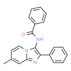 N-(7-Methyl-2-phenylimidazo[1,2-a]pyridin-3-yl)benzamide结构式