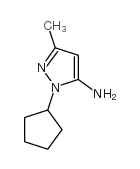 2-Cyclopentyl-5-methyl-2H-pyrazol-3-ylamine Structure