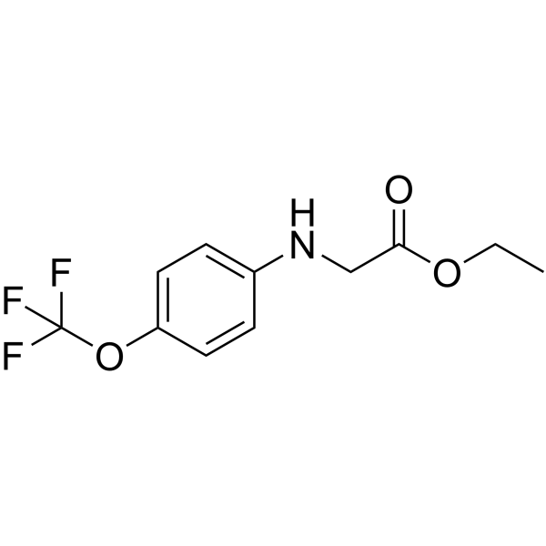2-[4-(三氟甲氧基)胺]乙酸乙酯结构式
