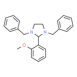 2-(2-METHOXYPHENYL)-1,3-BIS(PHENYLMETHYL)-IMIDAZOLIDINE结构式