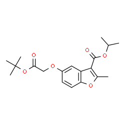 isopropyl 5-(2-(tert-butoxy)-2-oxoethoxy)-2-methylbenzofuran-3-carboxylate Structure