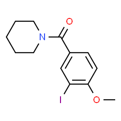 1-(3-iodo-4-methoxybenzoyl)piperidine结构式